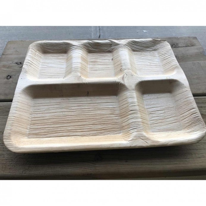 5 compartment / divided Lunch Plate Tray -10.5" X 